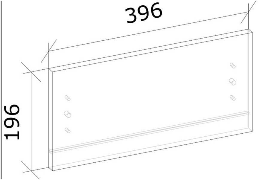 Двері до шафи Грейд ФЛЕКС МДФ 196х396х16 ммкашемір