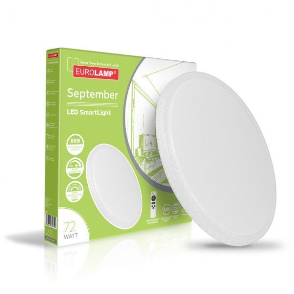 Светильник светодиодный Eurolamp Smart Light September RGB N7 с пультом ДУ 72 Вт белый 3000-6500 К 