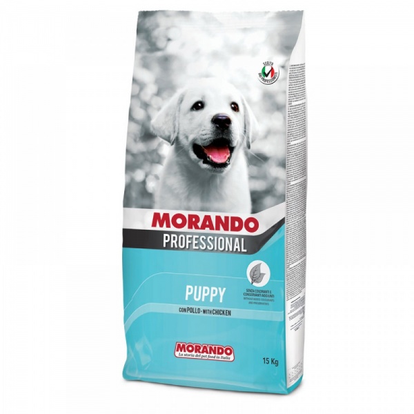 Корм сухой для средних пород Morando для щенков с курицей 4 кг