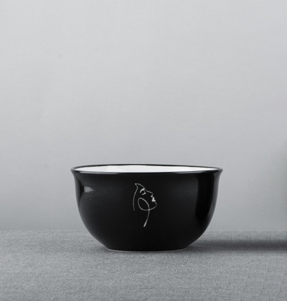 Салатник Lady in black 135 мм фарфор Vittora