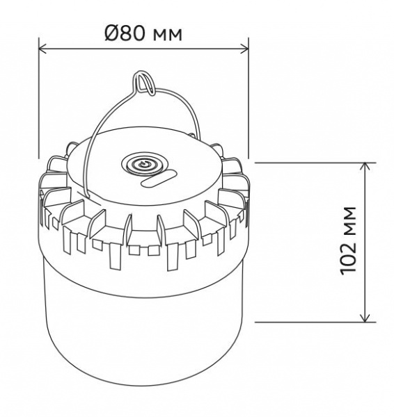 Фонарь светодиодный LedPulsar RFL-D80-5W 6500K
