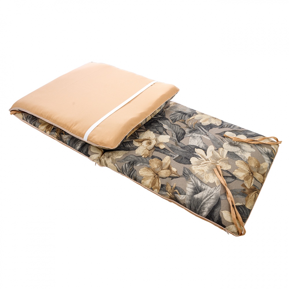 Матрас на шезлонг TRIO Versalles Flor Gris190x58х5 см