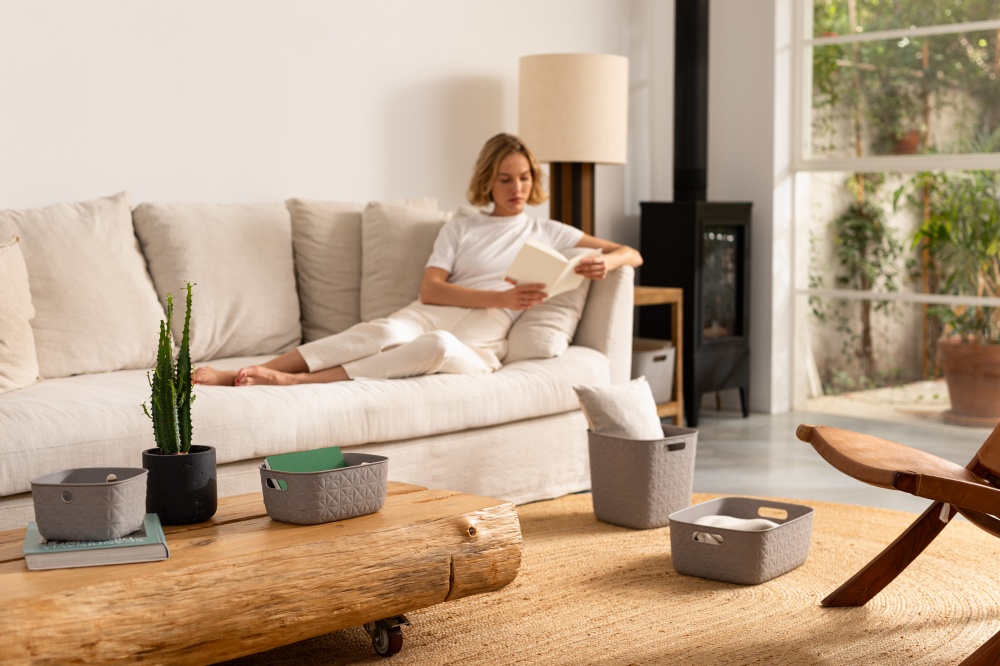 Кошик для зберігання Curver бежевий Softex 4 л 111x264x194 мм