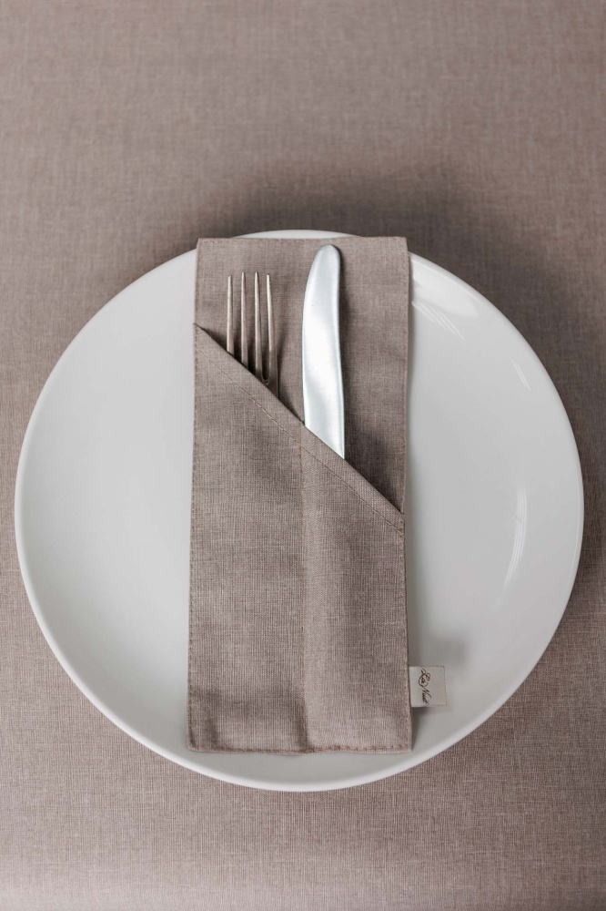 Чехол для приборов La Nuit Шанталь 10x24 см коричневый