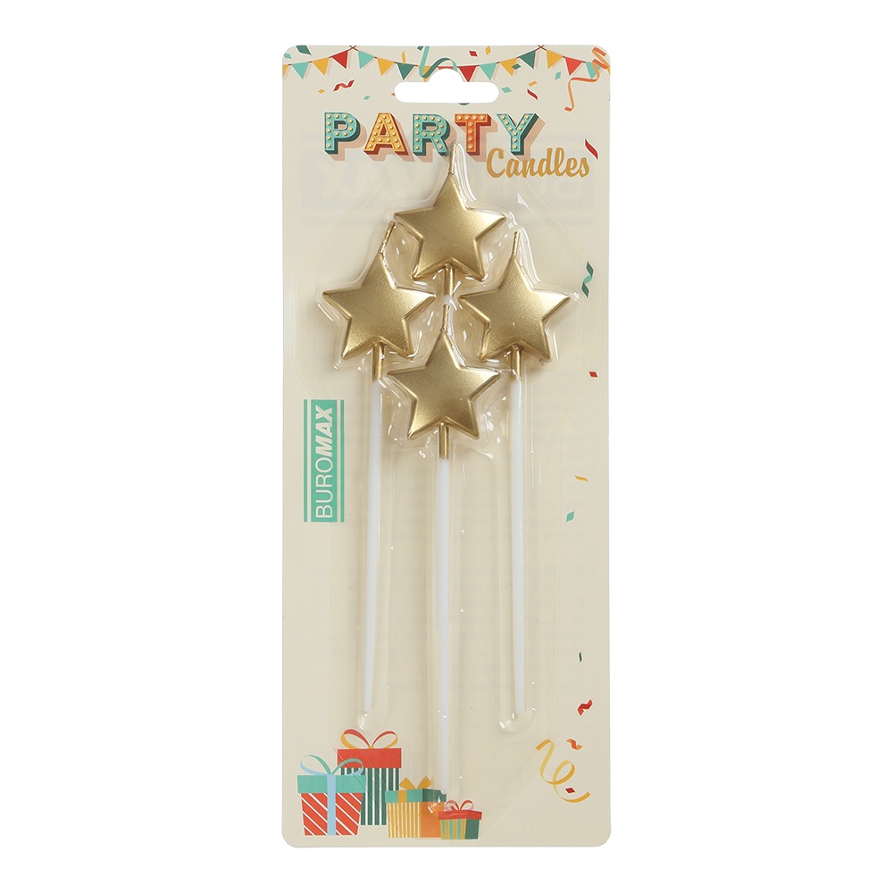 Набір свічок Зірка Buromax 4 шт.