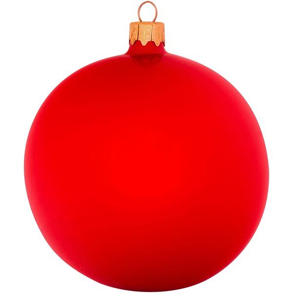 Куля скляна d100 червоний