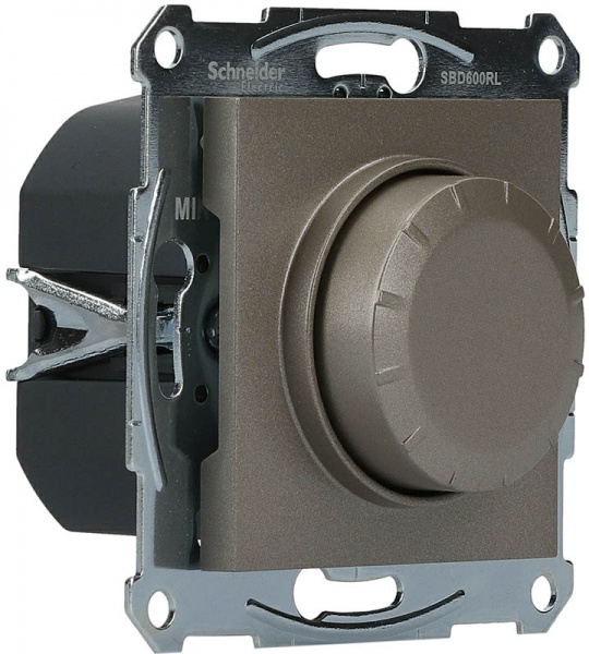 Світлорегулятор поворотний Schneider Electric ASFORA 40-600 Вт IP20 бронзовий EPH6400169