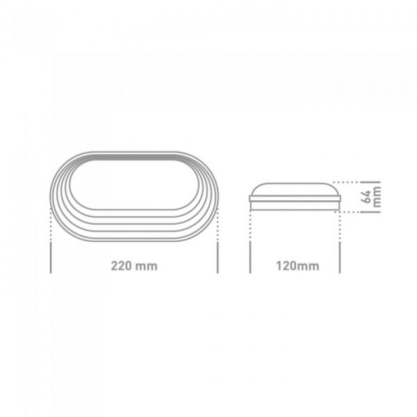 Светильник административный LED Global 1-GBH-05-1550-E 15 Вт IP65 белый 