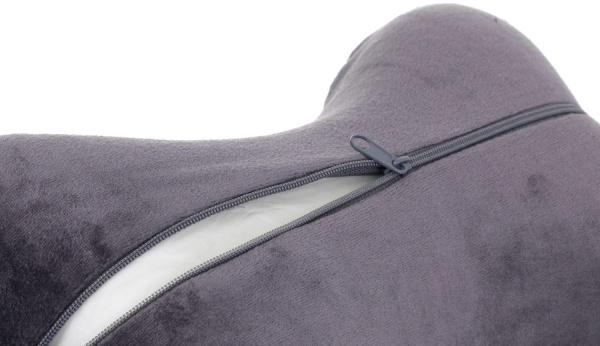 Подушка дорожня ортопедична кістка 30х19х9 см графіт Luna