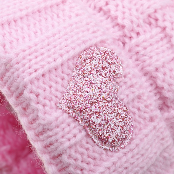 Шапочка дитяча для дівчинки Kraft+ р.36-38 світло-рожевий 2733 