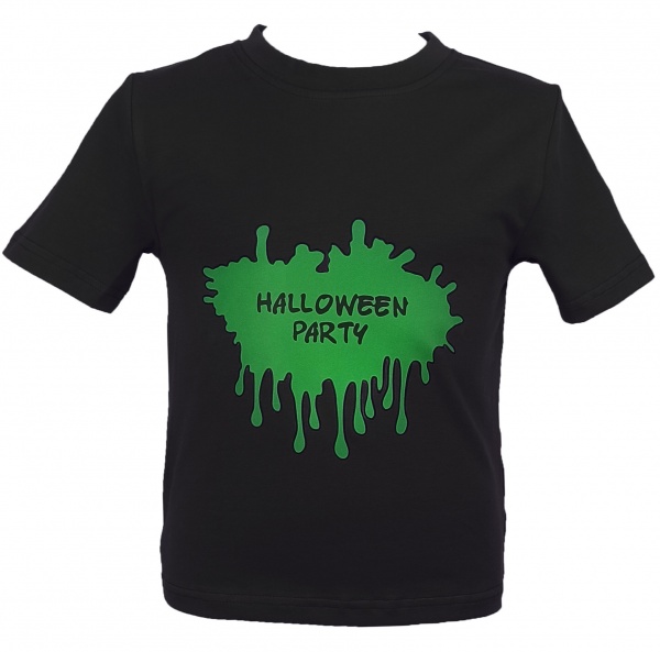 Футболка для девочек/для мальчиков WP Merchandise Halloween Клякса р.140–146 черный 22146 