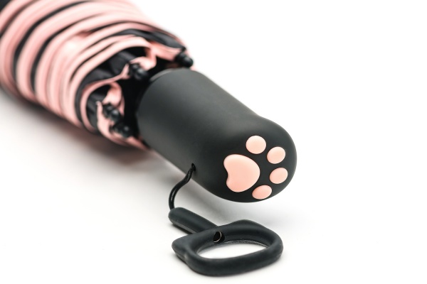 Зонт KRAGO Мяу мини черный 