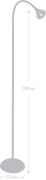 Торшер Camelion LED KD-797 C02 6343457 6,5 Вт черный 