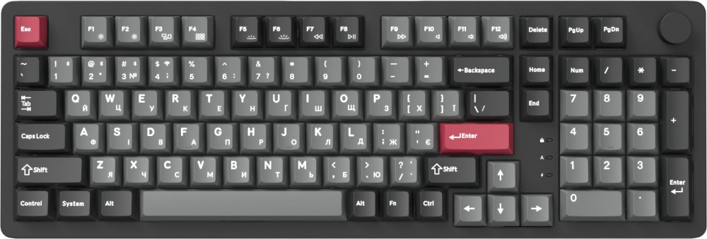 Клавиатура игровая GamePro (MK305BK) Asgard Drakkar Keychron Super black