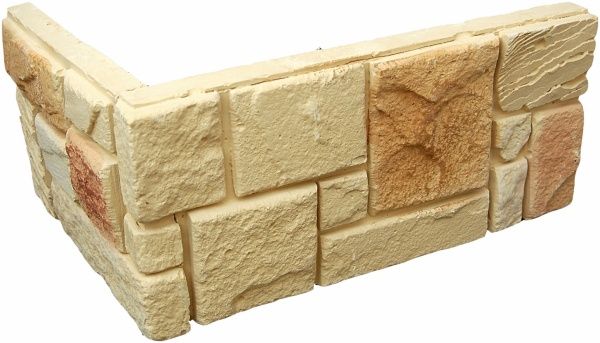 Плитка гипсовая уголок Живой камень Испания 1,2 пог.м 