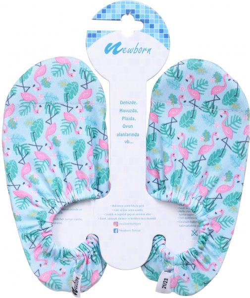 Носки для плавания для девочки Newborn Aqua Socks Mint Flamingo р.24/26 NAQ4012 