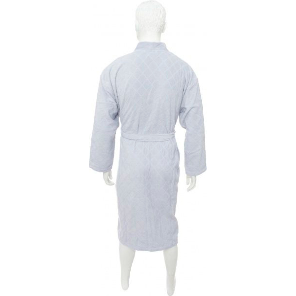 Халат мужской Durutex Velour р. XL серебряный 