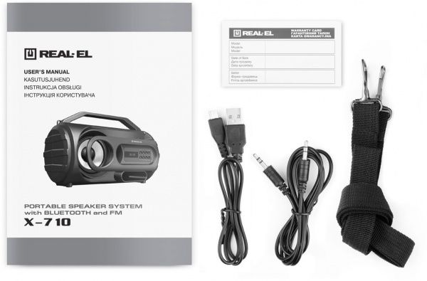 Акустическая система Real-el X-710 1.0 black 