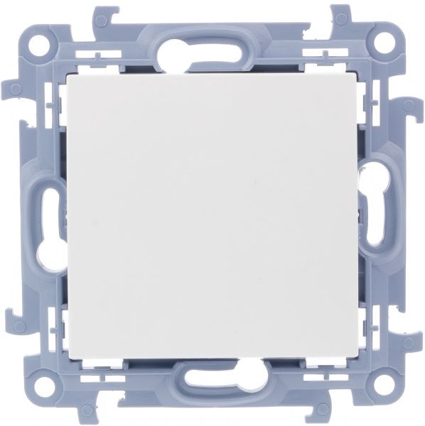 Выключатель одноклавишный Simon 10 без подсветки 10 А 250В белый CW1.01/11