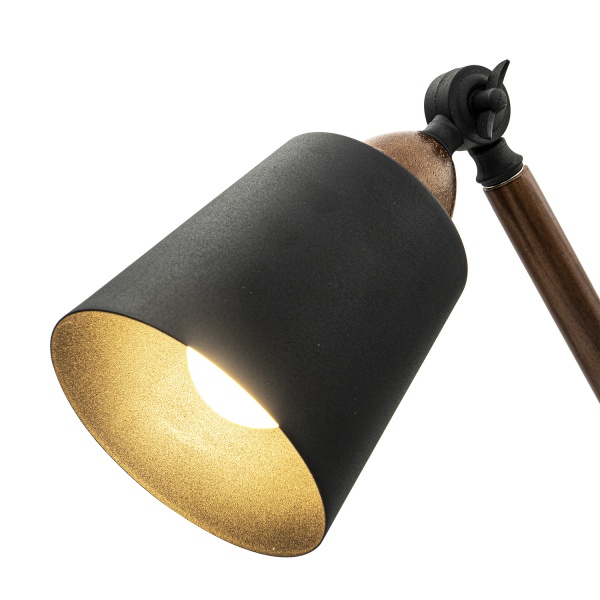 Настольная лампа Altalusse 1x40 Вт E27 черный INL-5049T-01 Black & Coffee 