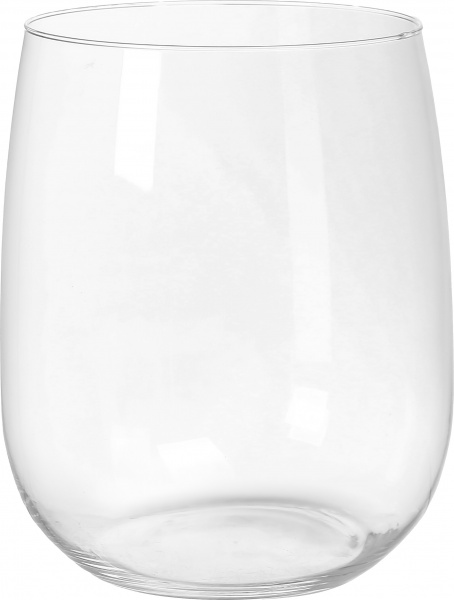 Ваза стеклянная Теамо Галина 26 см прозрачная 