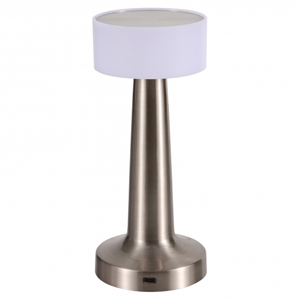 Настільна лампа нікель Emma/TL1 satin nickel 