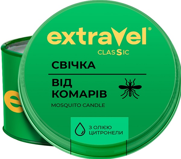 Свеча репеллентная Extravel от комаров Classic 110 мл