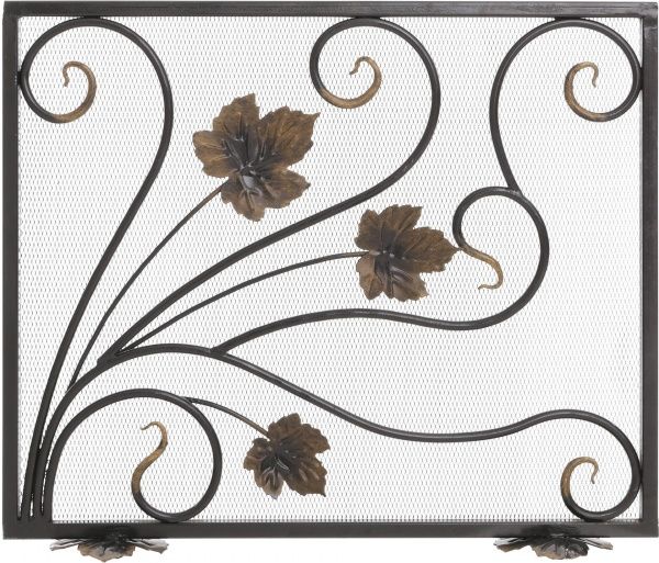 Решетка каминная Виноград NEW 66х80 см черный 