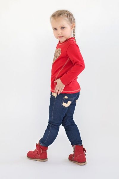 Джинсы Модний Карапуз р.128 синий 03-00548 