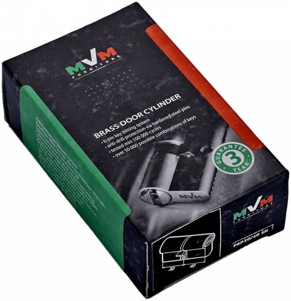Цилиндр MVM Р6Р 30x40 ключ-ключ 70 мм старая бронза