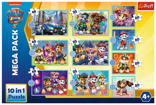 Пазлы Trefl 10 в 1 Viacom Щенячий патруль 90391