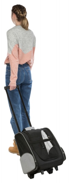 Сумка-рюкзак Trixie для собак Trolley из полиэстера черный с серым до 8 кг (2880) 