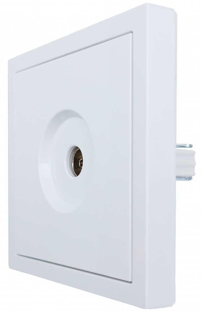 Механізм розетки TV прохідна HausMark Juna IP20 білий