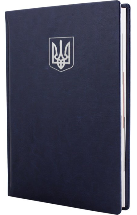 Щоденник датований NEBRASKA Герб Optima A5 2026 синій