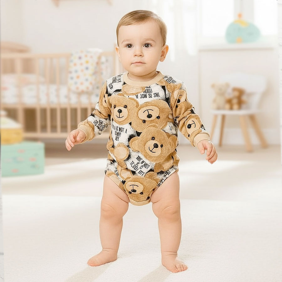 Боди-джемпер унисекс Blanka Мишка р.56-62 бежевый 110872