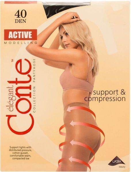 Колготки Conte ACTIVE 40 den nero р. 5 черный 