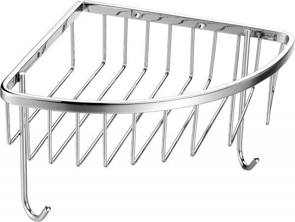 Полка угловая EGO с крючками 194x194x130 мм 