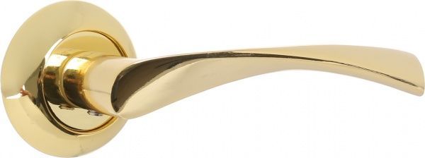 Ручка на розетці Flessa PB латунь