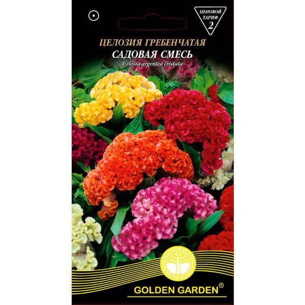Семена Golden Garden Целозия Гребенчатая Садовая Смесь 0.2 г