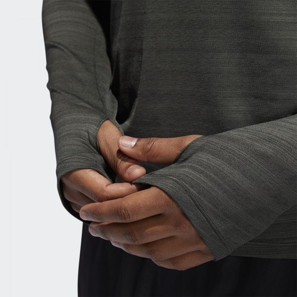 Джемпер Adidas RUNR LS TEE M EI6294 р. S зелений