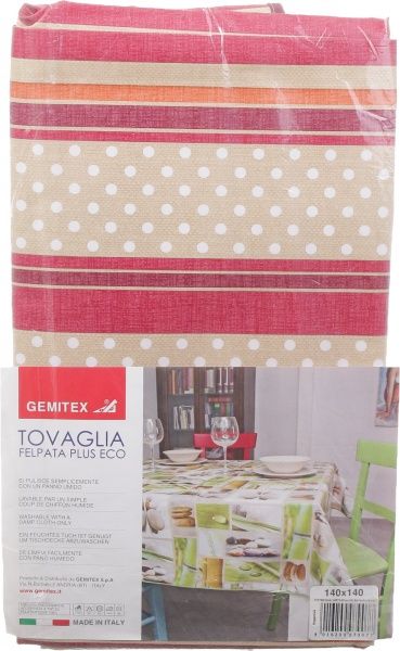 Скатерть Felpata Plus Eco 140x140 см бордовый Gemitex 