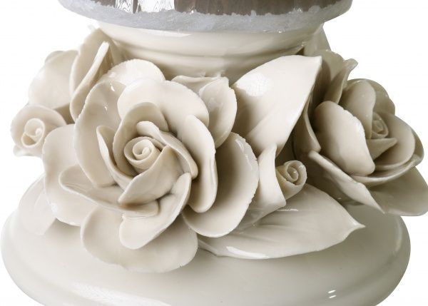 Ваза стеклянная жемчужно-золотая Lucky 28х51 см Antonio Tammaro