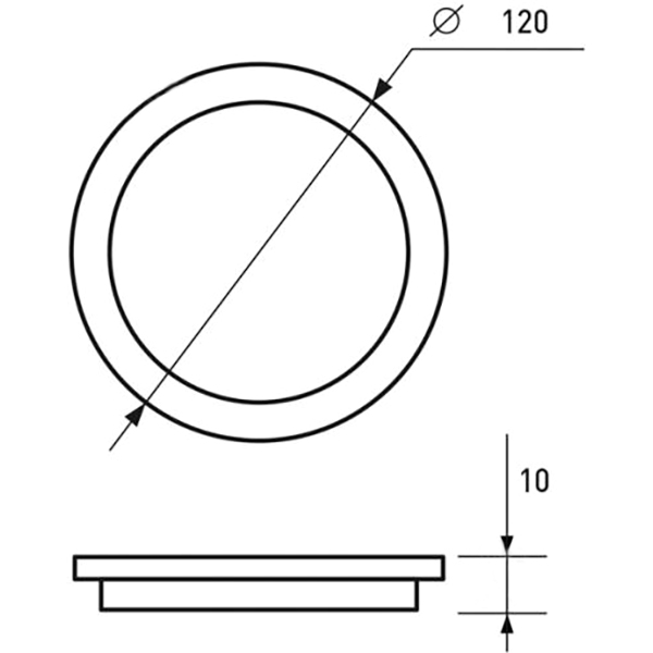 Светильник точечный Eurolamp Downlight LED-DLR-6/4(silver) 6 Вт 4000 К серебряный 