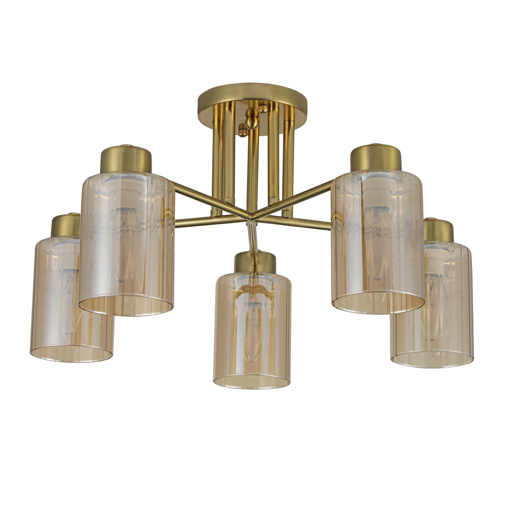 Люстра підвісна ARDERO 5xE27 золотий BL1350-2