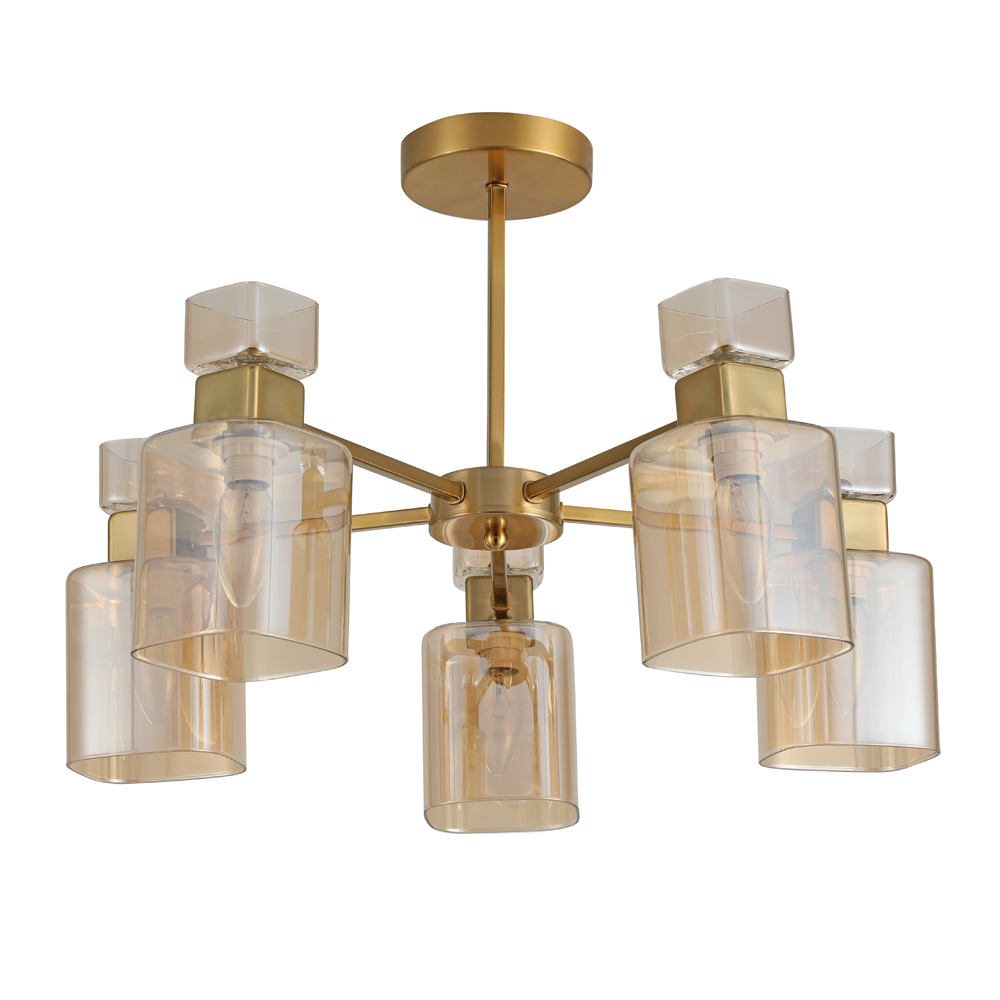 Люстра підвісна ARDERO OLIVIA 5xE14 античне золото BL1150-2