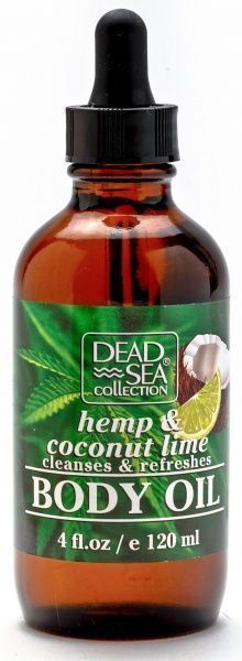 Олія для тіла Dead Sea Collection з мінералами Мертвого моря і екстрактами конопель, кокоса і лаймаз екстрактами конопель, кокоса і лайма 1