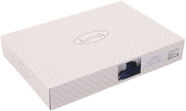 Комплект постельного белья Loft 2 темно-синий Karna 