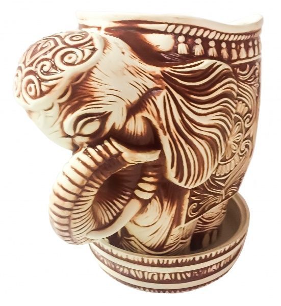 Горщик Слон шамот В 17 л коричневий 