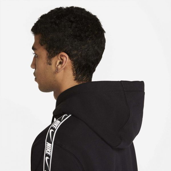 Джемпер Nike M NSW REPEAT FLC PO HOODIE BB DC8304-011 р. S чорний