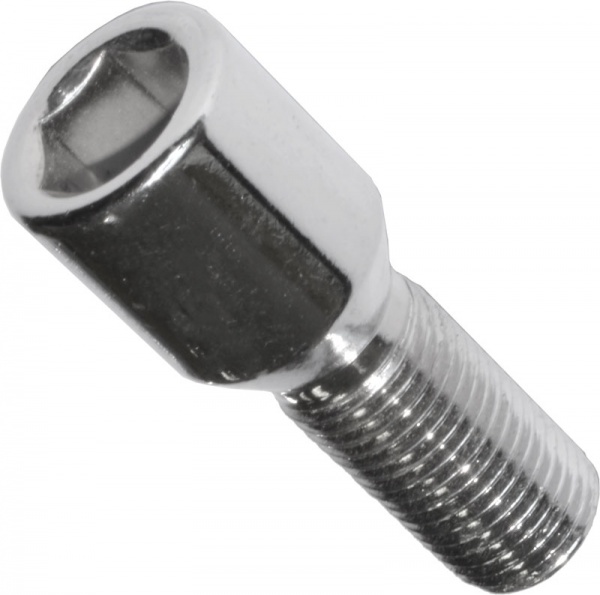 Болт колісний M12x1,25x28 мм циліндр 20 мм та внутрішнім шестикутником 12 мм